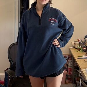 New England Patriot’s Navy Blue Fleece Quarterzip